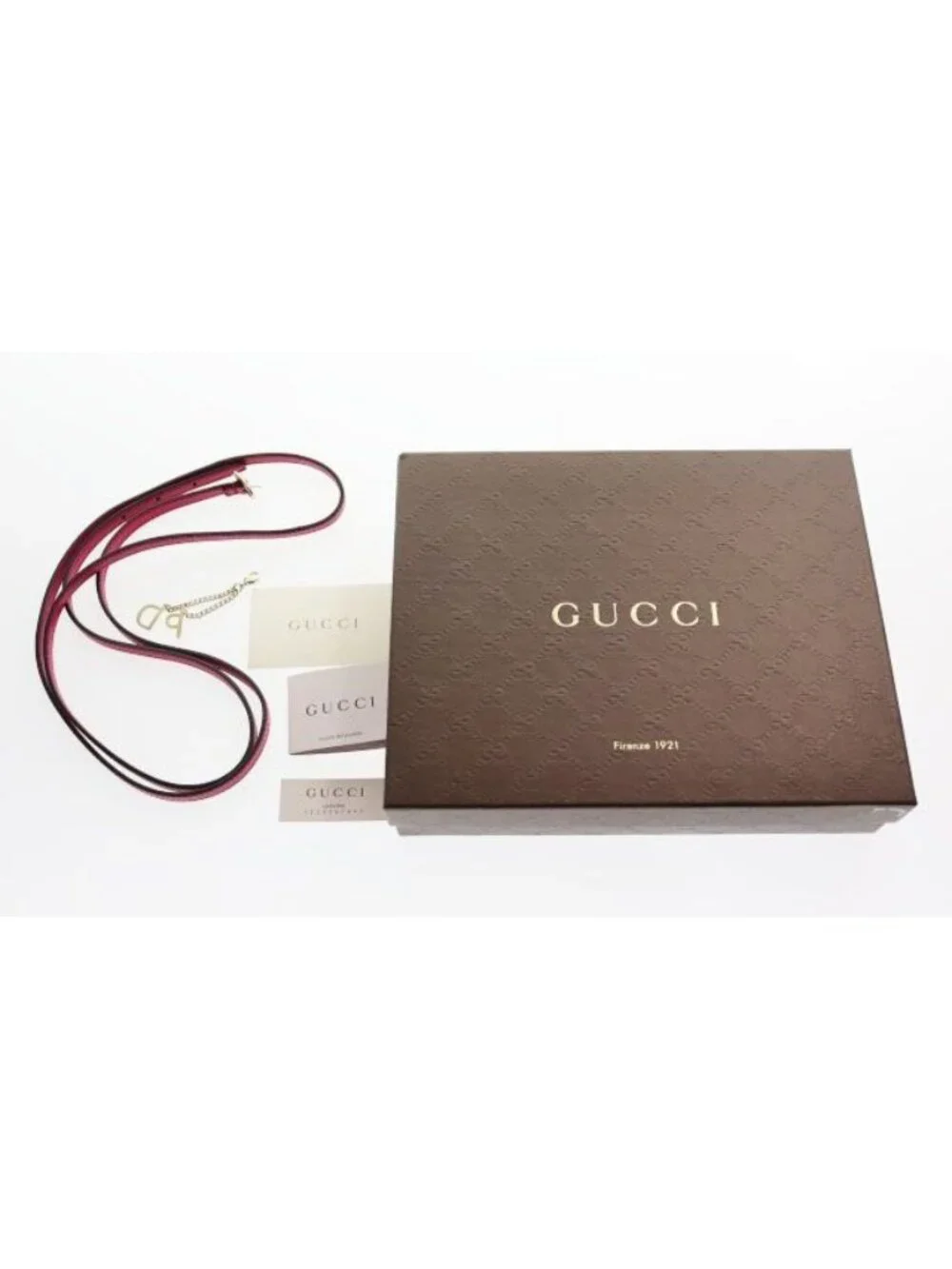 Gucci Swing Shoulder Wallet Pink Leather - Picture 9 of 9